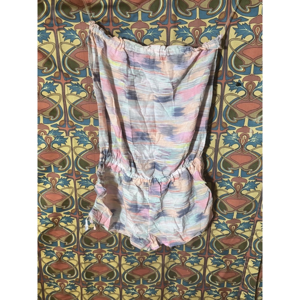Victoria's Secret Women's‎ Large Strapless Pastel Romper Jumpsuit